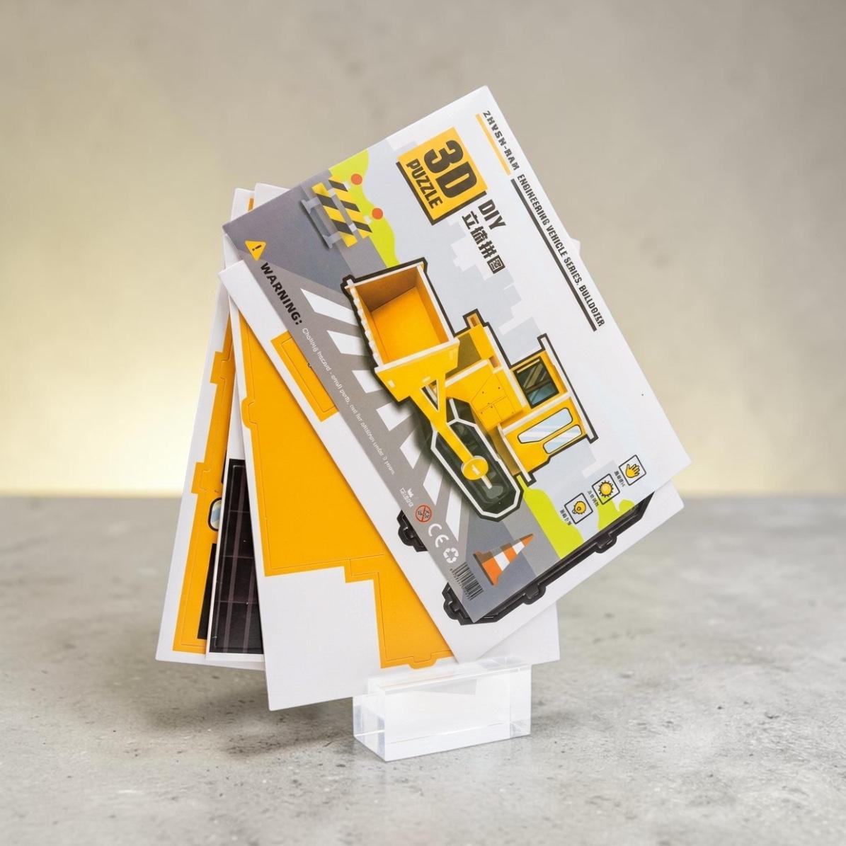 Kids 3D Puzzle-Bulldozer